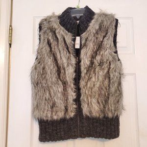 Ann Taylor LOFT Faux Fur Vest
